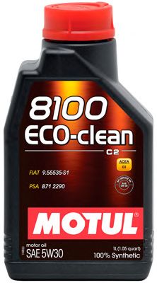 Ulei MOTUL 5W30 1L 8100 ECO CLEAN C2 / DPF / PSA 06- / B71 2290 / RN0700