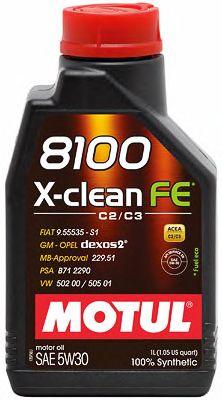 Ulei MOTUL 5W30 4L 8100 X-CLEAN FE / DPF / 229.51 / 502.00 505.01