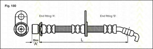 Furtun frana TOYOTA COROLLA 97-02