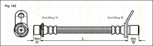 Furtun frana TOYOTA AVENSIS 97-03