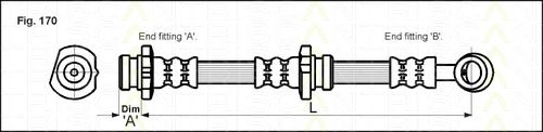 Furtun frana NISSAN SUNNY 90-00