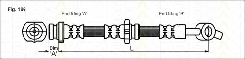 Furtun frana NISSAN PRIMERA 96-02