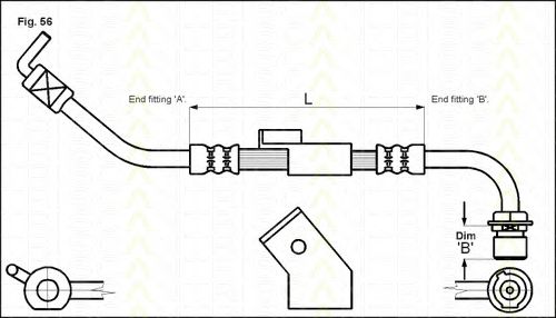 Furtun frana FORD TRANSIT 91-00