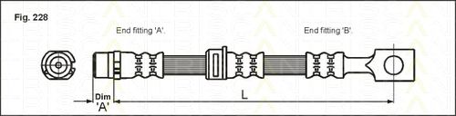 Furtun frana OPEL ASTRA/ZAFIRA 98-05