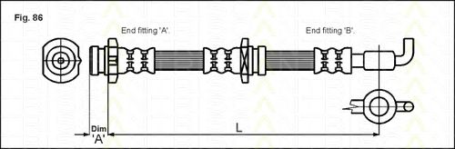 Furtun frana OPEL FRONTERA 98-