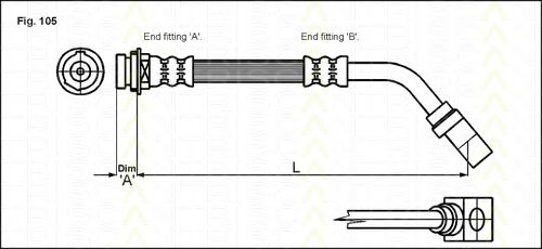 Furtun frana OPEL SINTRA 96-99