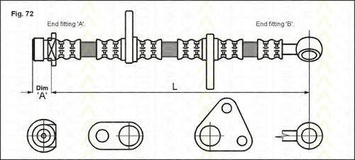 Furtun frana HONDA CIVIC 95-01