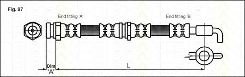 Furtun frana MAZDA 323/626 89-98