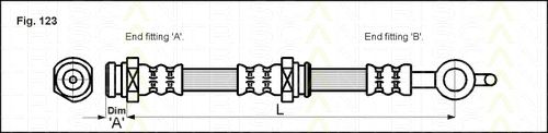 Furtun frana MAZDA 626 91-97