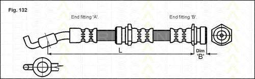 Furtun frana MAZDA 323/626 97-04