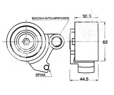 Mecanism tensionare, curea distributie