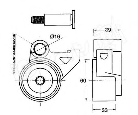 Mecanism tensionare, curea distributie