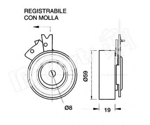 Mecanism tensionare, curea distributie