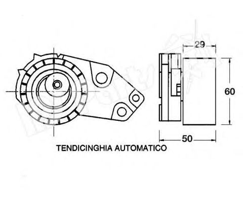 Mecanism tensionare, curea distributie