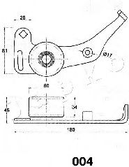 Mecanism tensionare, curea distributie