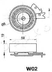 Mecanism tensionare, curea distributie