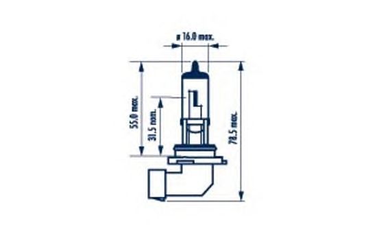 Bec far faza lunga HB4 12V/51W P22D (TYP USA 9006)