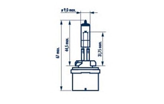 Bec H27W/1 12V/27W PG13 HALOGEN MINIATURA 