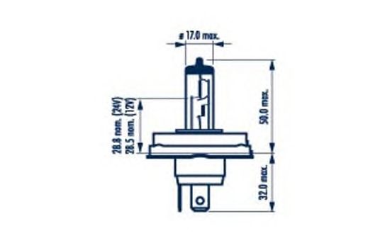 Bec R2 12V/45/40 HALOGEN STANDARD 