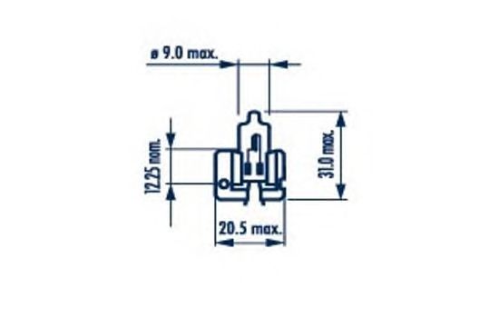 Bec far de lucru H2 24V/70W X511