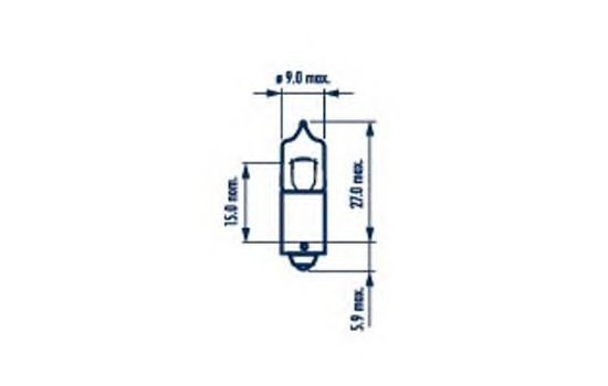 Bec NARVA H6W 12V 6W BAX9s