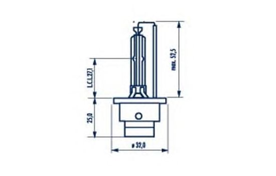 Bec far faza lunga XENON D2S 85V/35W P32D-2