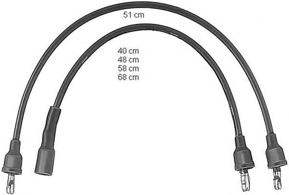 Set cablaj aprinder OPEL REKORD E 17-19 11 14 16 2.2 E 84-