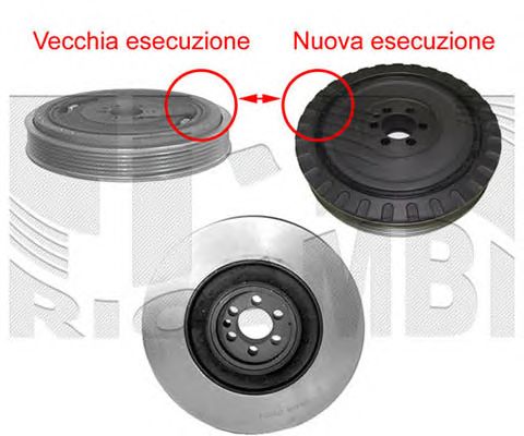 Fulie curea, arbore cotit