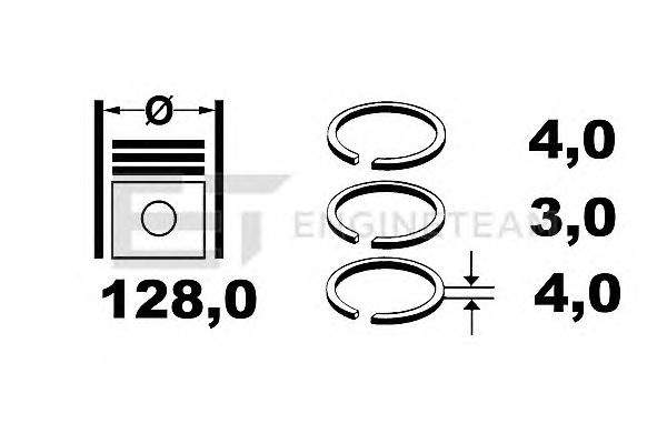 Set segmenti piston