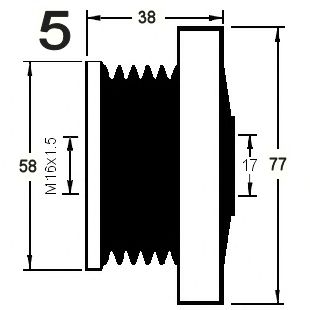 Sistem roata libera, generator