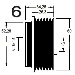 Sistem roata libera, generator