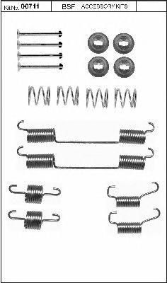 set accesorii, saboti frana parcare