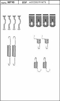 set accesorii, saboti frana parcare