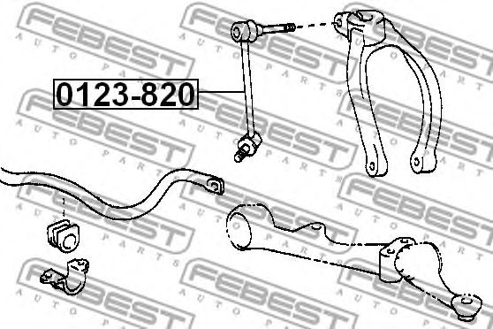 Brat/bieleta suspensie, stabilizator LEXUS IS200/300 99-05