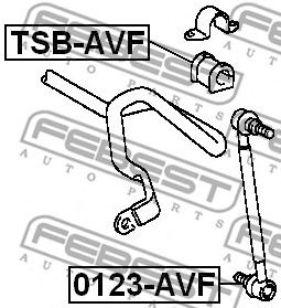 Brat/bieleta suspensie, stabilizator TOYOTA COROLLA/AVENSIS/PRIUS 1,6-2,4 02-09