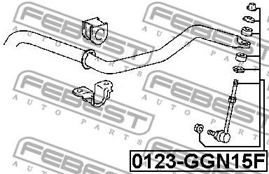 Brat/bieleta suspensie, stabilizator TOYOTA HI-LUX 06-