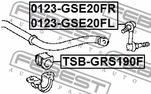 Brat/bieleta suspensie, stabilizator LEXUS IS250 II/IS F