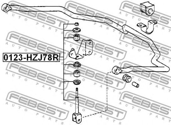 Brat/bieleta suspensie, stabilizator