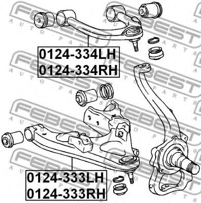 Brat, suspensie roata TOYOTA LAND CRUISER 100 4,2TD/4,7