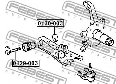 Nachlaufschale, corp axe TOYOTA DYNA 100 LY100,YY100 1995.05-2001.08 [EU]