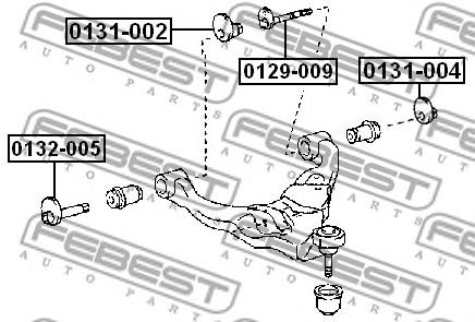 Nachlaufschale, corp axe LEXUS GX470 UZJ120 2002.11-2009.08 [US]