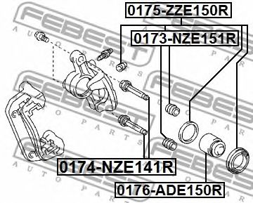 Set reparatie, etrier