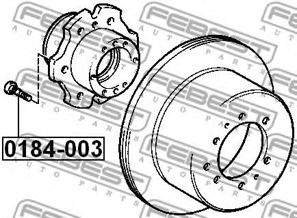 Bolt roata TOYOTA DYNA/HIACE/HILUX/LAND CRUISER 84-