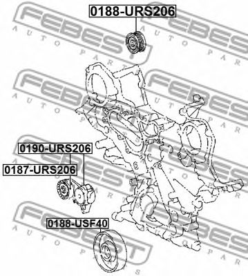 rola intinzator,curea transmisie LEXUS LS (UVF4_, USF4_)