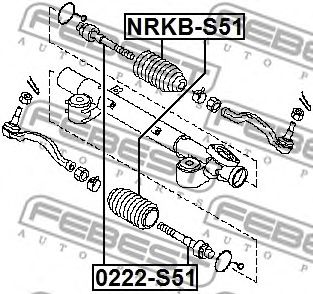 Articulatie axiala, cap de bara INFINITI FX 30/37/50 AWD 08-