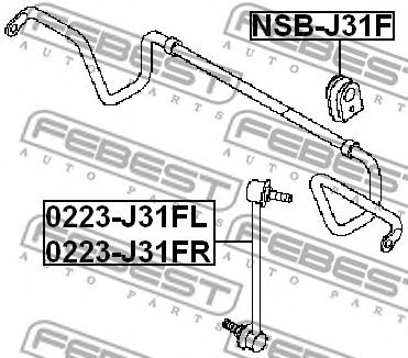 Brat/bieleta suspensie, stabilizator