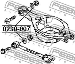 Nachlaufschale, corp axe INFINITI FX45/35 S50 2002.11-2008.03 [CA]