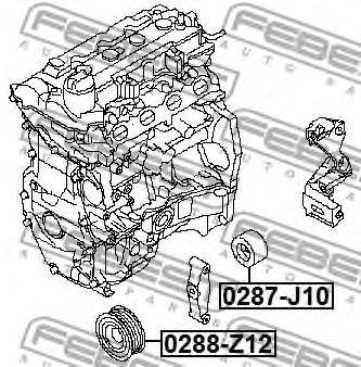 rola intinzator,curea transmisie NISSAN MICRA IV (K13)