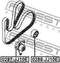 rola intinzator,curea transmisie NISSAN X-TRAIL (T31)