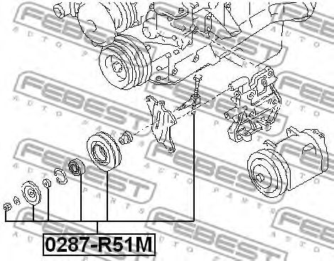 rola intinzator,curea transmisie NISSAN NAVARA (D40)